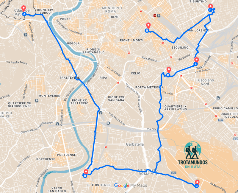 Trotamundos en Ruta - Las Siete Basílicas de Roma