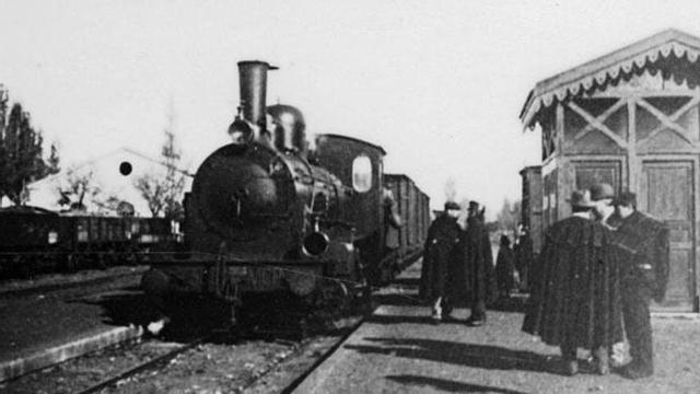 Primer tren que llego a Zamora en 28 de mayo de 1864